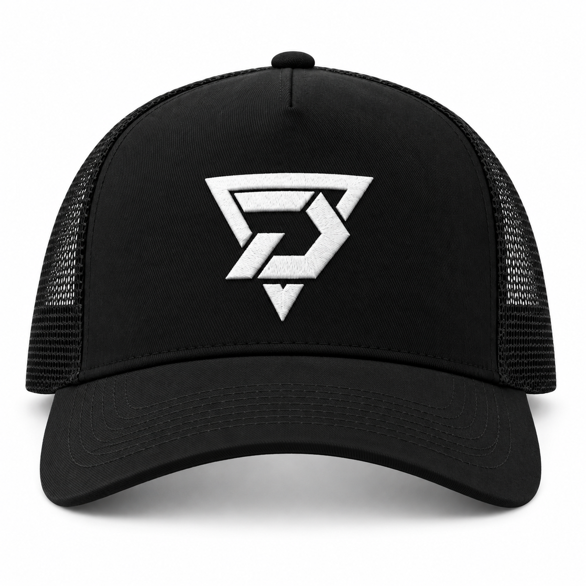 DO Logo Trucker Hat - Black/Black