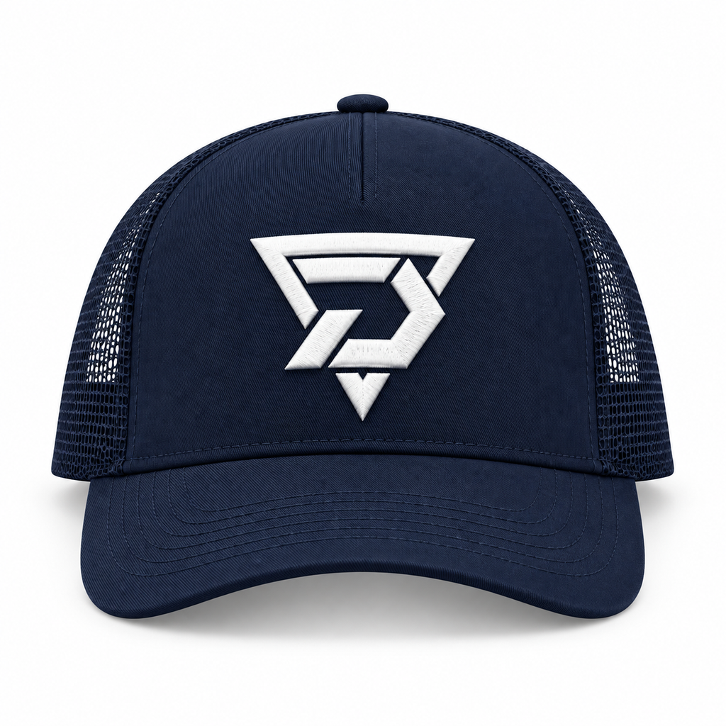 DO Logo Trucker Hat - Navy/Navy