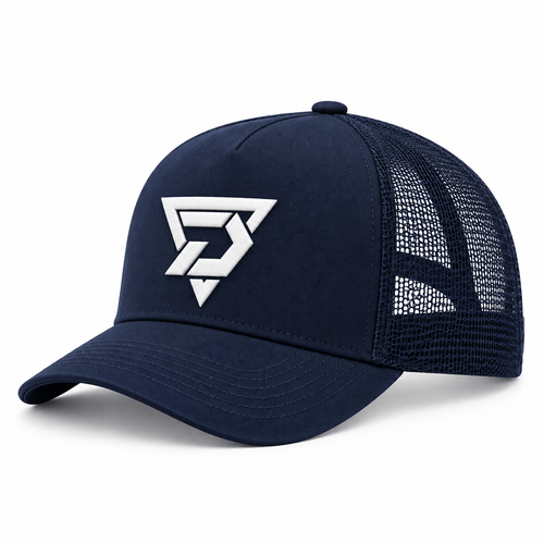DO Logo Trucker Hat - Navy/Navy