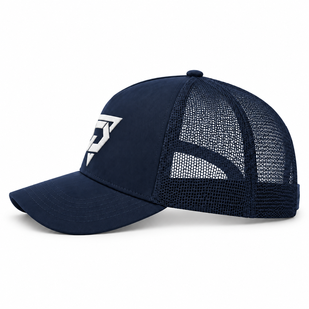 DO Logo Trucker Hat - Navy/Navy